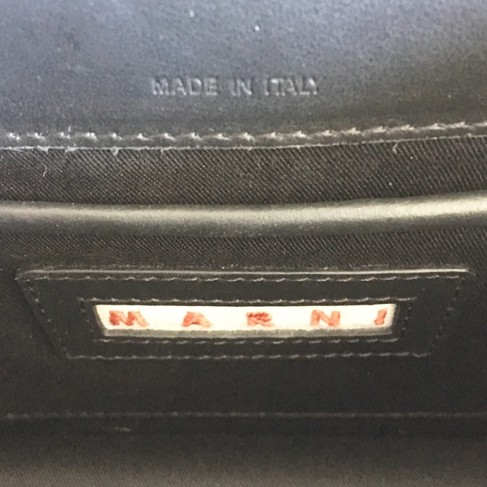 SOLD Marni ☻ Titan Bag ☻︎ Twisted Handle Convertible Clutch Satchel Bag ☻ - Picture 10 of 17